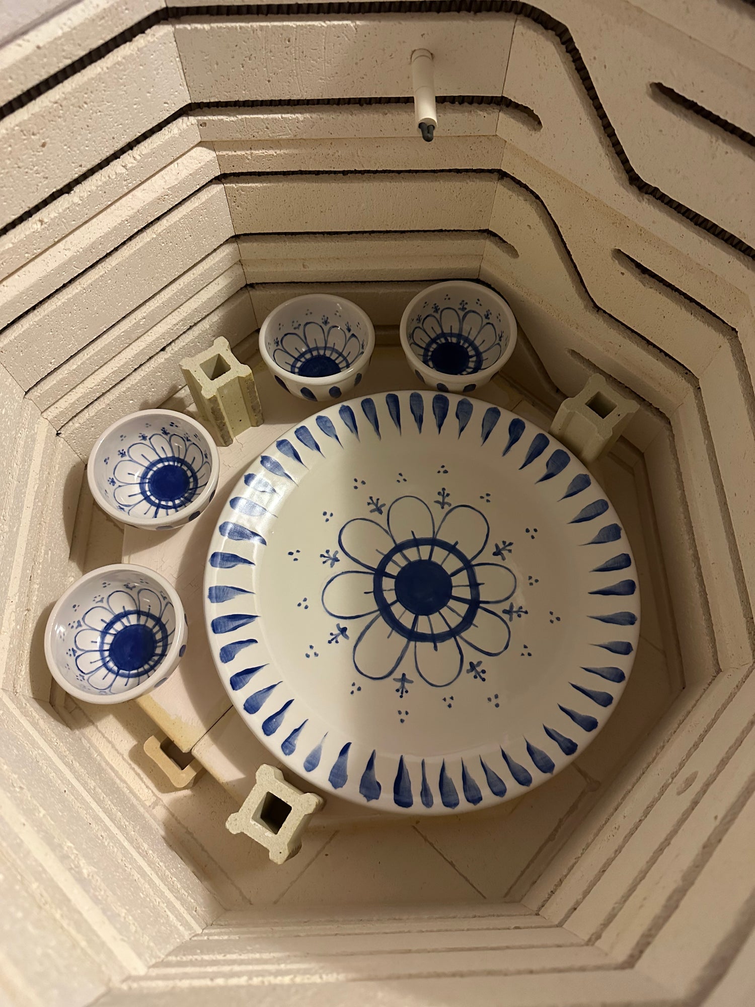 Blue Over White