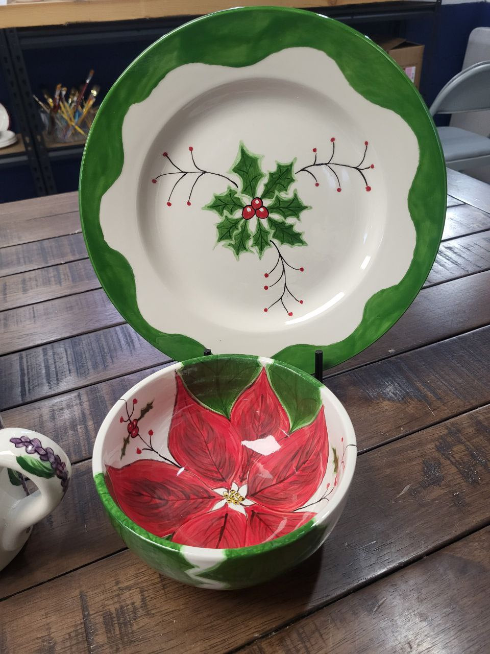 Poinsettia Joy Cereal bowl
